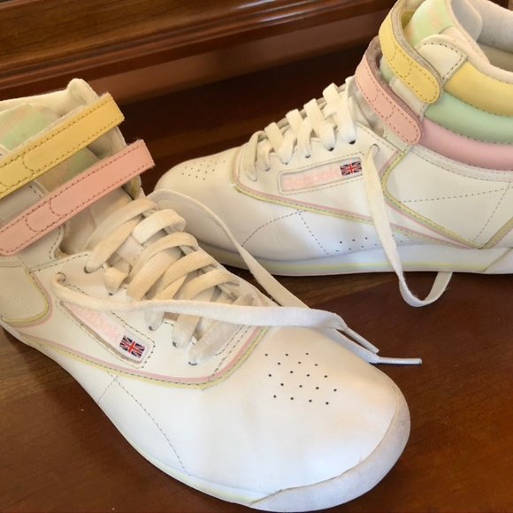 pastel reebok high tops